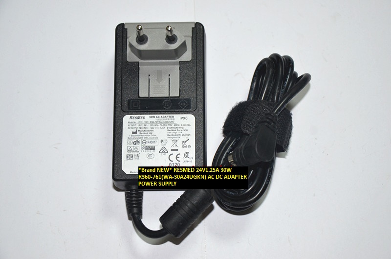 *Brand NEW*RESMED 24V1.25A 30W R360-761(WA-30A24UGKN) AC DC ADAPTER POWER SUPPLY